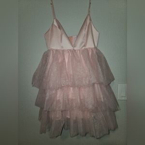 New - She Bad Pink Ruffle dress